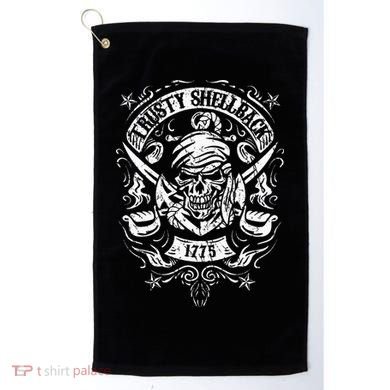 Trusty Shellback Skull And Swords Equator Crossing Naval Art Golf Towel