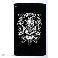 Trusty Shellback Skull And Swords Equator Crossing Naval Art Golf Towel thumb 0
