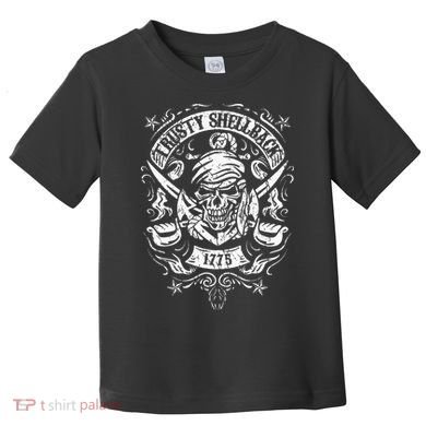 Trusty Shellback Skull And Swords Equator Crossing Naval Art Toddler T-Shirt