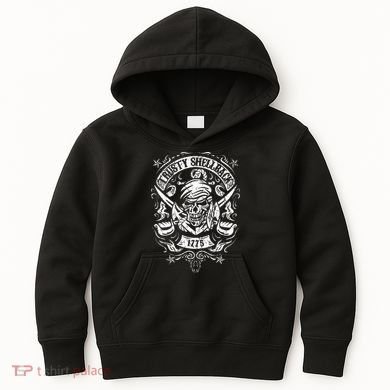Trusty Shellback Skull And Swords Equator Crossing Naval Art Kids Hoodie