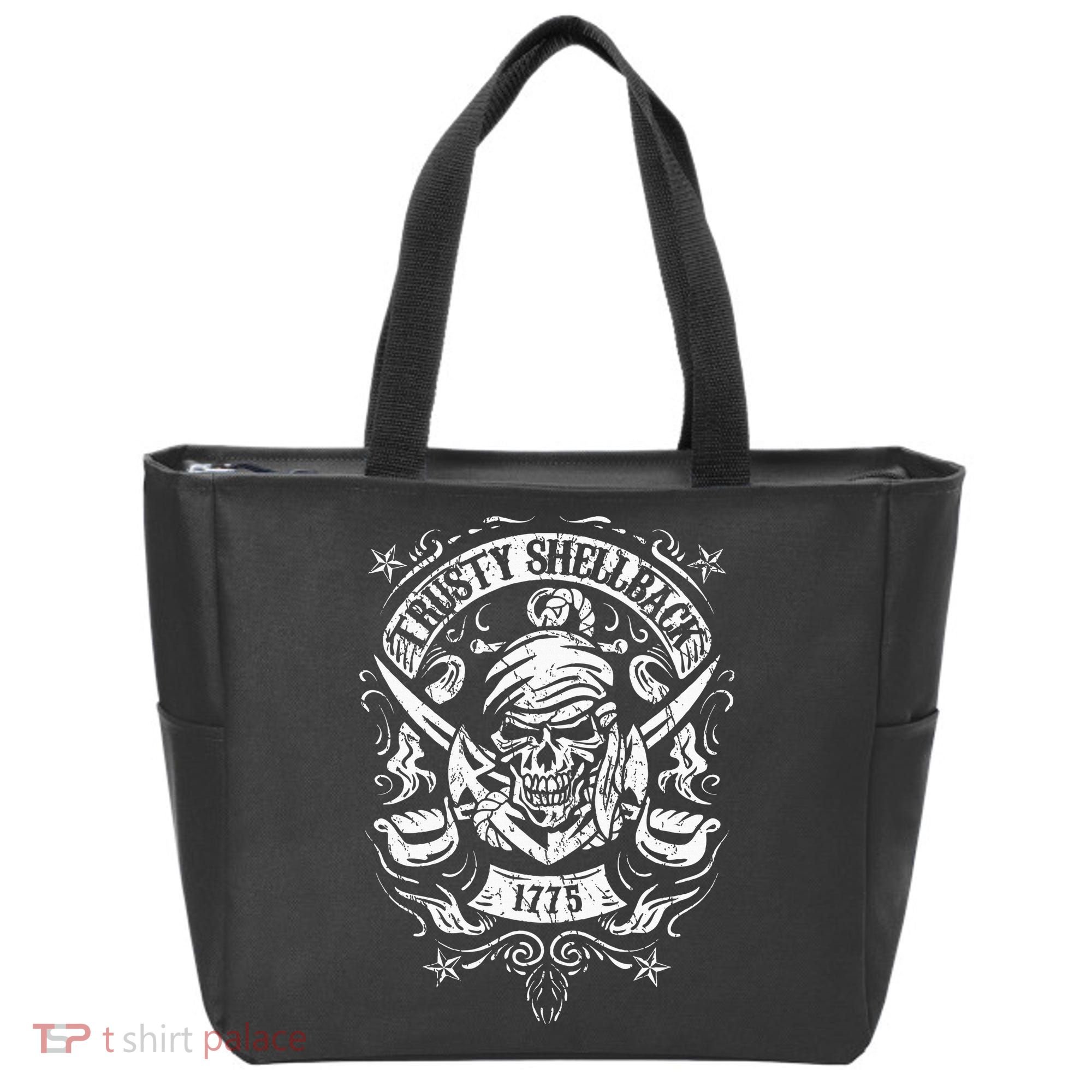 Trusty Shellback Skull And Swords Equator Crossing Naval Art Tote Bag
