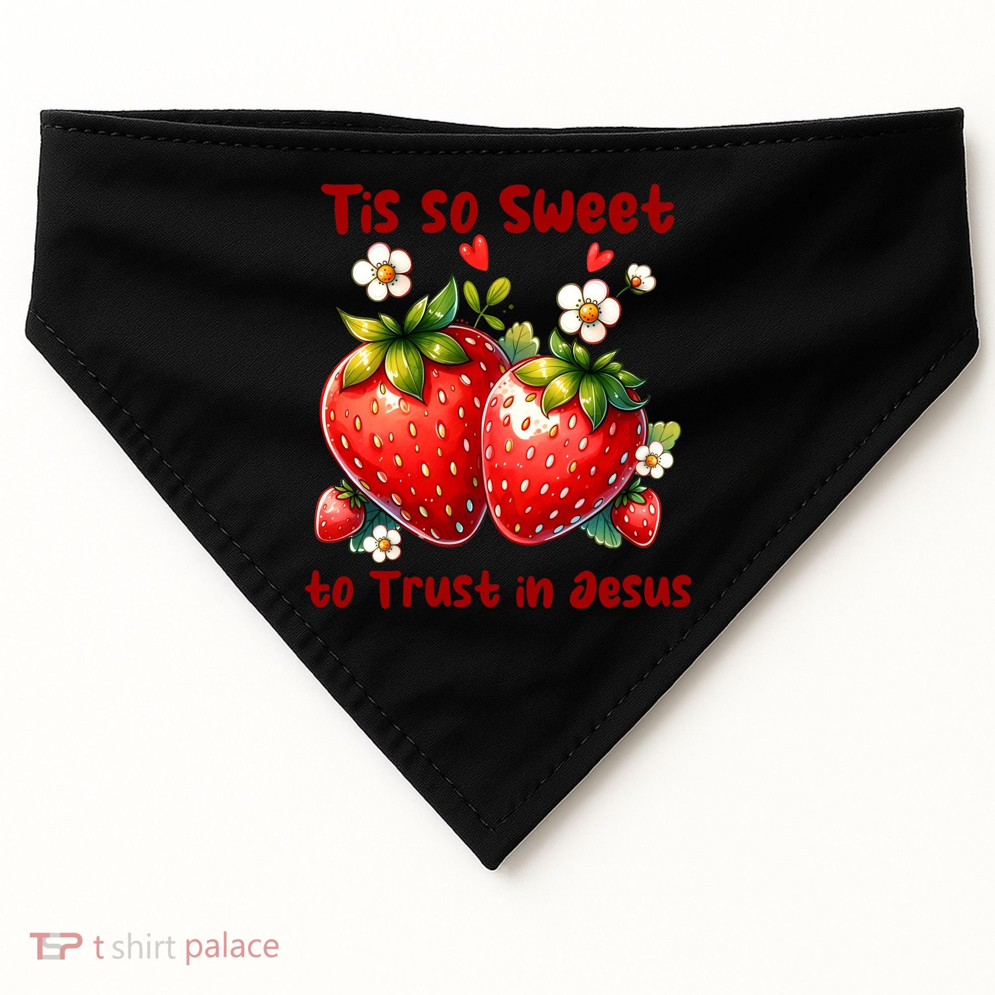 Tis So Sweet To Trust In Jesus USA-Made Doggie Bandana