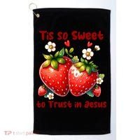 Tis So Sweet To Trust In Jesus Golf Towel thumb 0