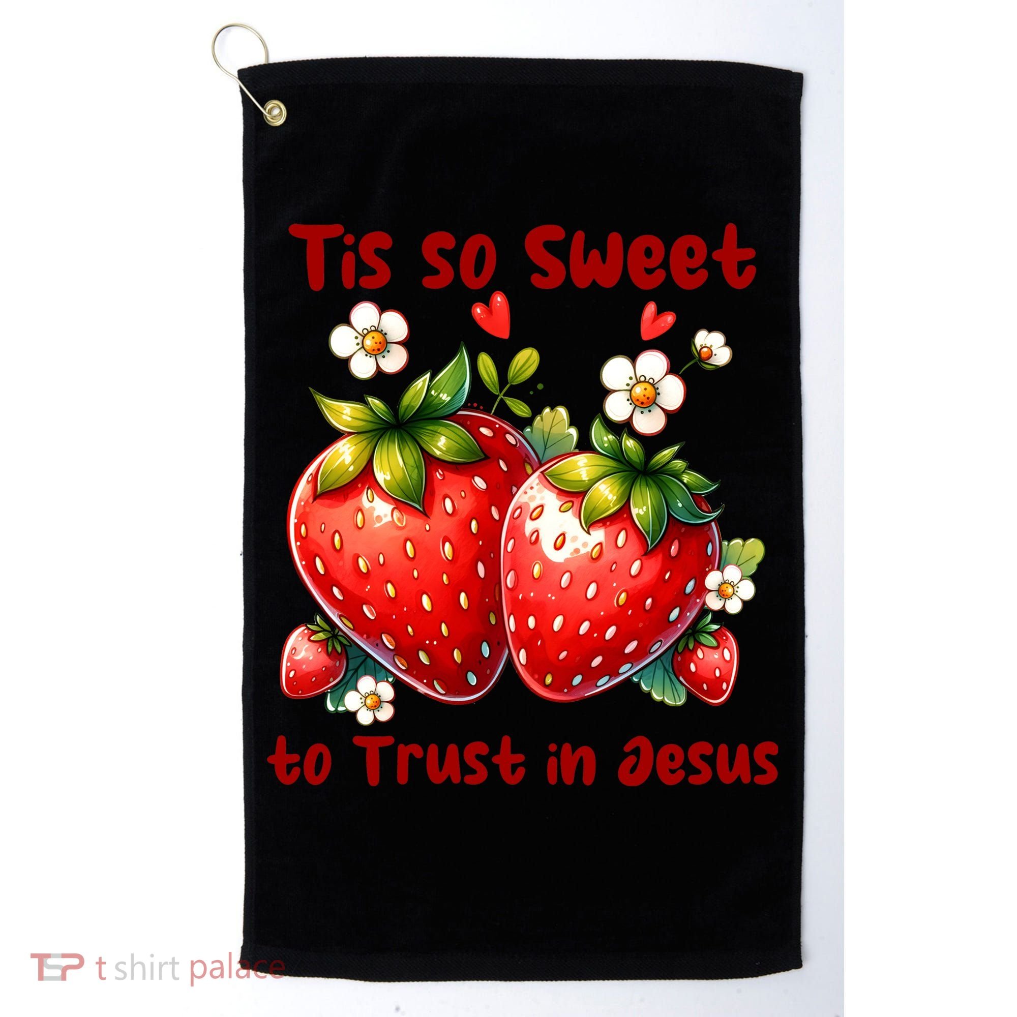 Tis So Sweet To Trust In Jesus Golf Towel