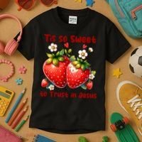 Tis So Sweet To Trust In Jesus Kids T-Shirt thumb 3
