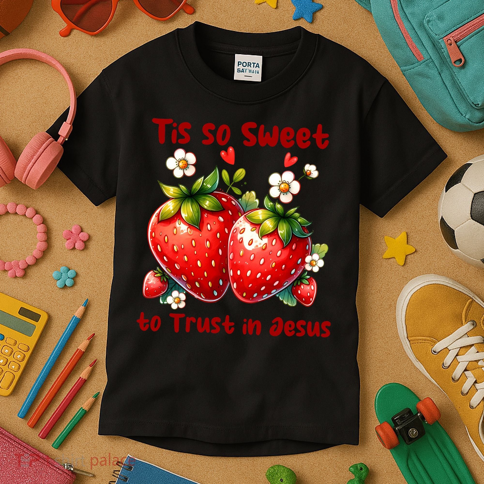 Tis So Sweet To Trust In Jesus Kids T-Shirt