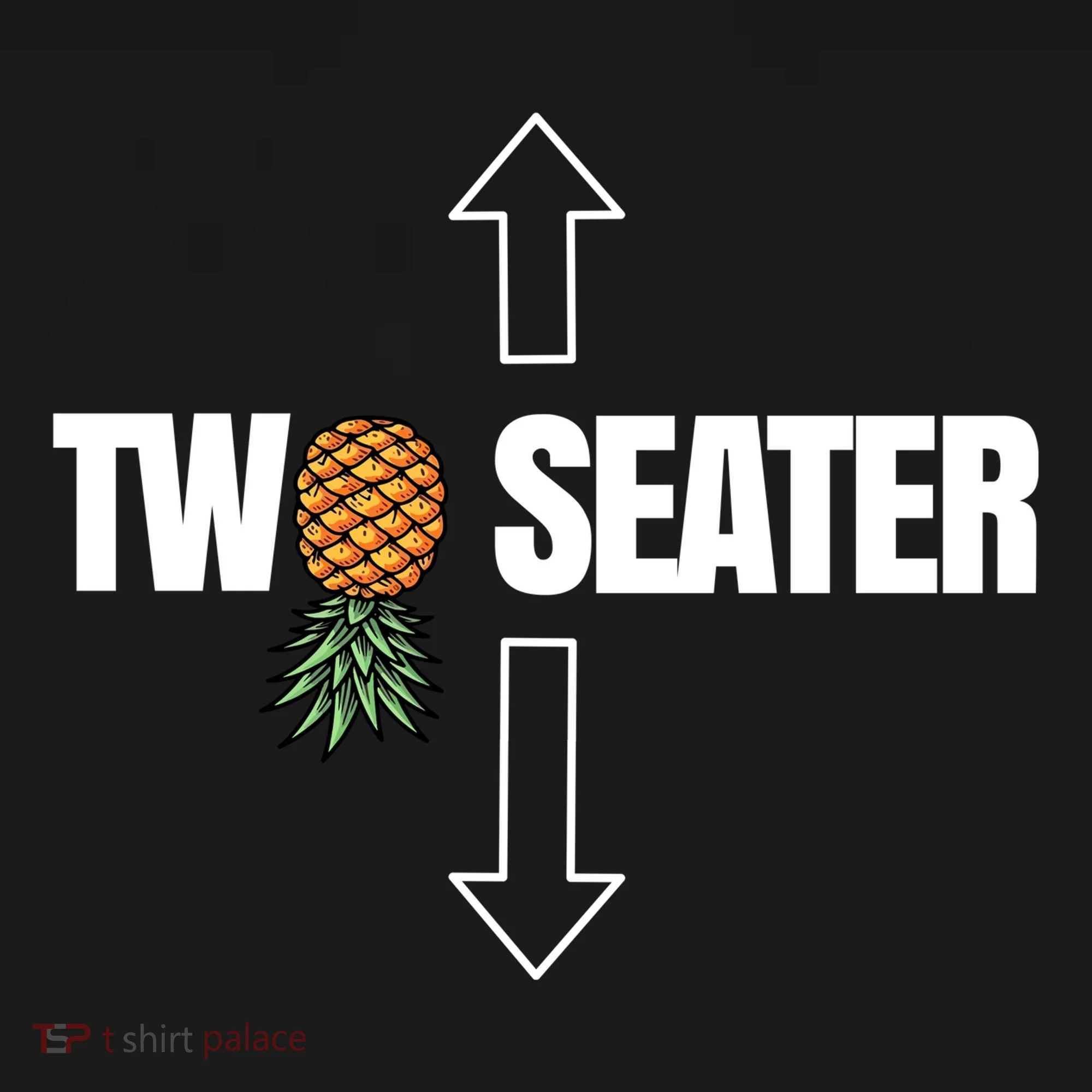 Two Seater Swinger Pineapple Funny Hoodie
