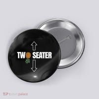 Two Seater Swinger Pineapple Funny Button thumb 0