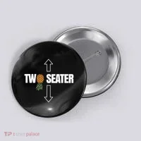 Two Seater Swinger Pineapple Funny Button thumb 0