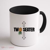 Two Seater Swinger Pineapple Funny Coffee Mug thumb 1