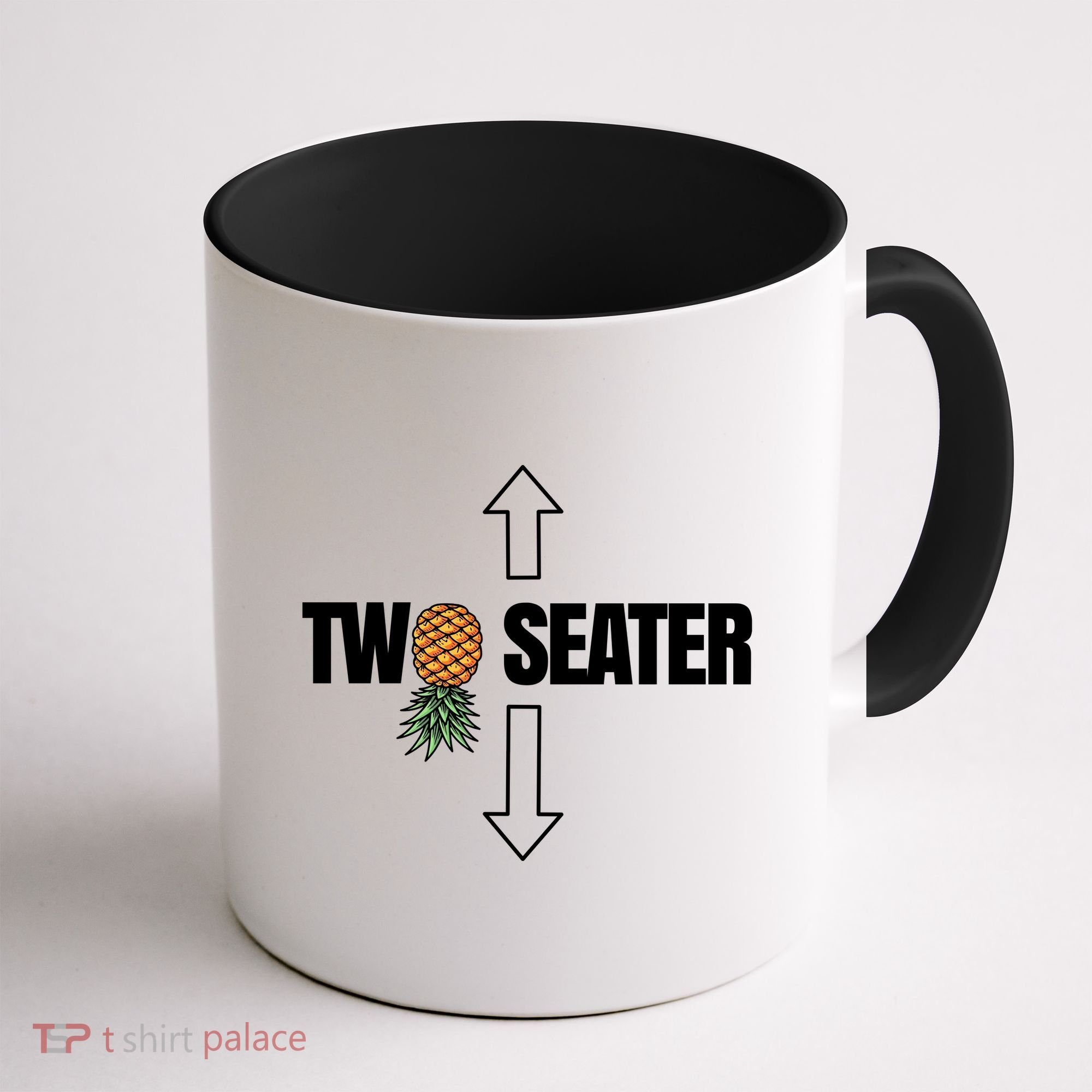 Two Seater Swinger Pineapple Funny Coffee Mug