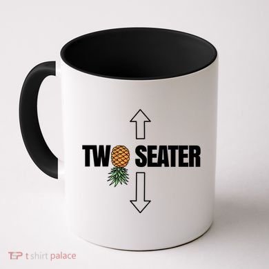 Two Seater Swinger Pineapple Funny Coffee Mug