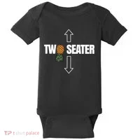 Two Seater Swinger Pineapple Funny Baby Bodysuit thumb 0