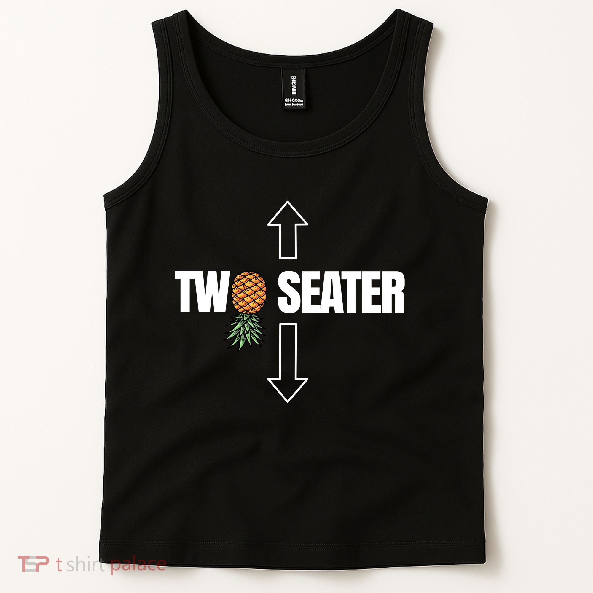 Two Seater Swinger Pineapple Funny Tank Top