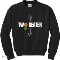 Two Seater Swinger Pineapple Funny Kids Sweatshirt thumb 0