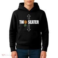 Two Seater Swinger Pineapple Funny Kids Hoodie thumb 4