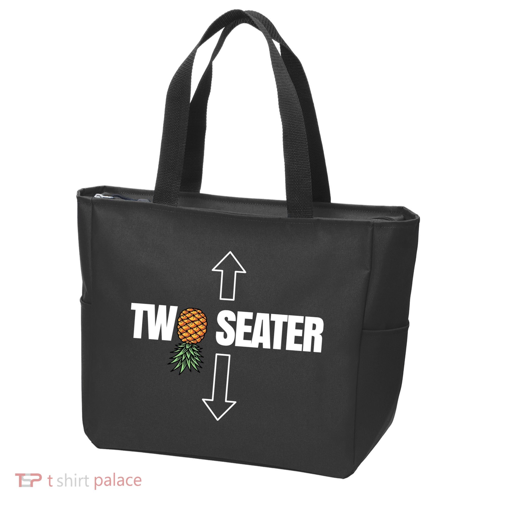 Two Seater Swinger Pineapple Funny Tote Bag