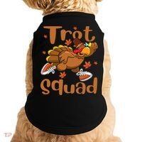 Trot Squad Thanksgiving Turkey Funny Running Turkey Lover Gift Doggie Tank thumb 0