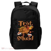 Trot Squad Thanksgiving Turkey Funny Running Turkey Lover Gift Backpack thumb 0