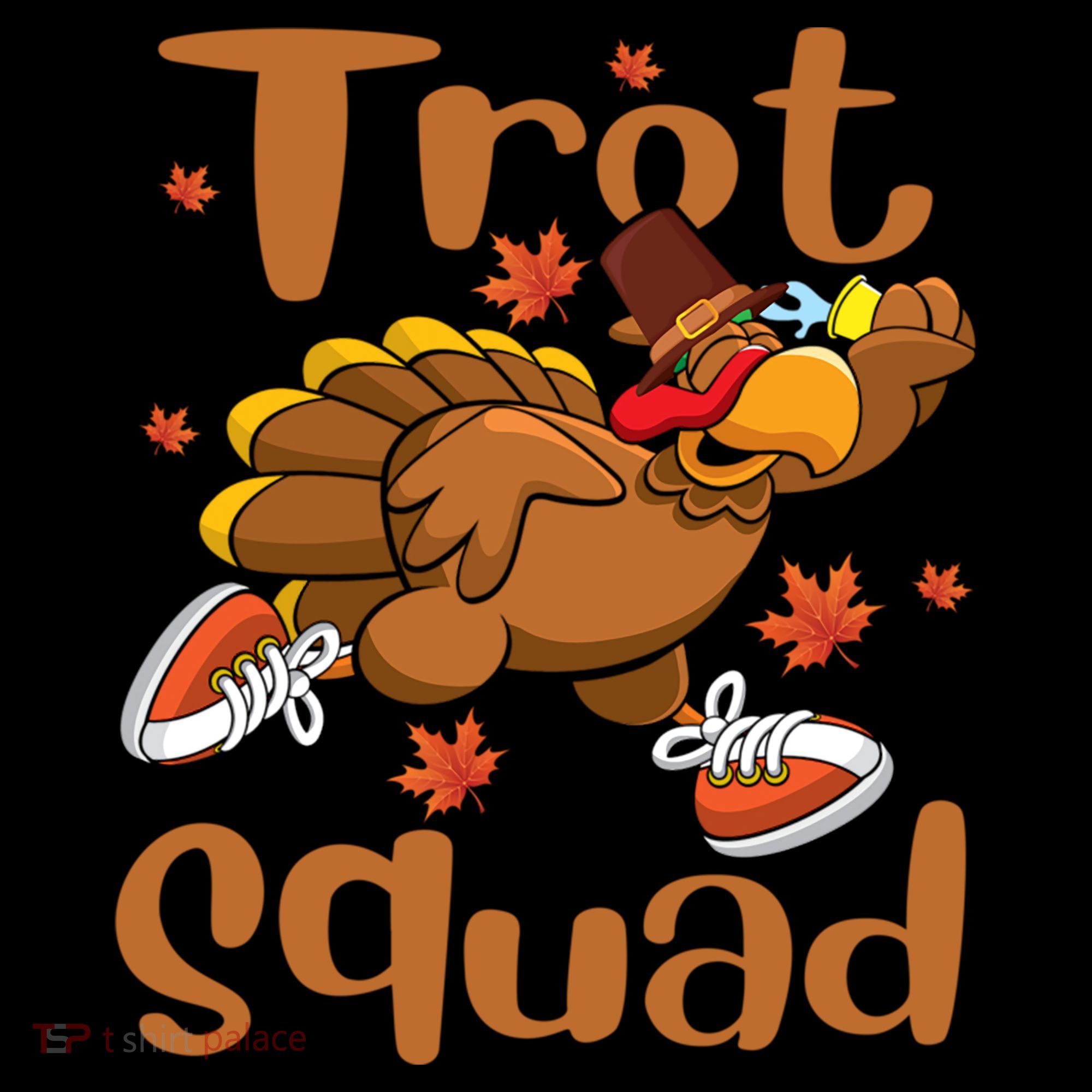 Trot Squad Thanksgiving Turkey Funny Running Turkey Lover Gift Coffee Mug