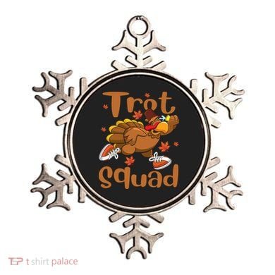 Trot Squad Thanksgiving Turkey Funny Running Turkey Lover Gift Ornament