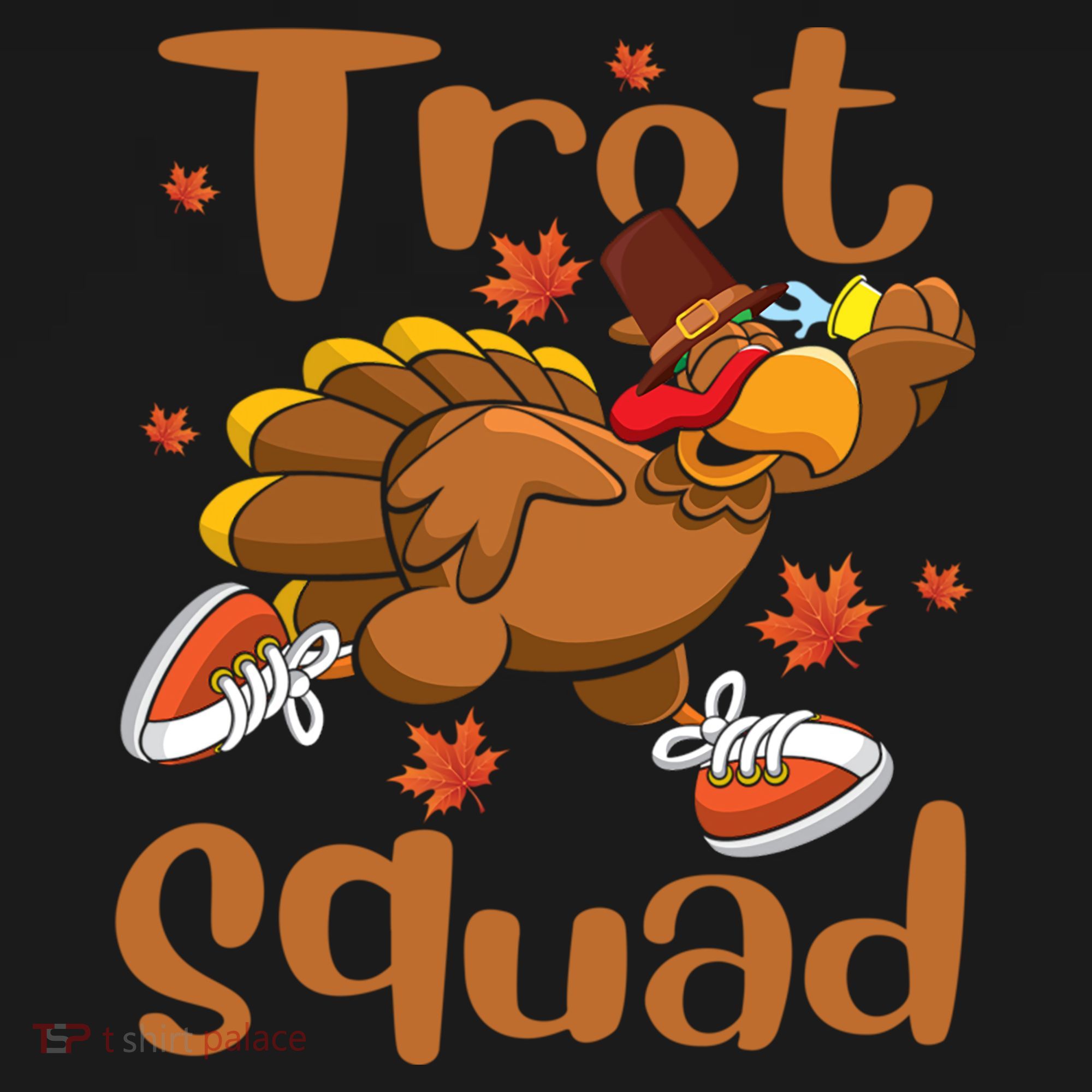Trot Squad Thanksgiving Turkey Funny Running Turkey Lover Gift Ornament