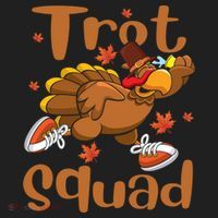 Trot Squad Thanksgiving Turkey Funny Running Turkey Lover Gift Hat thumb 2