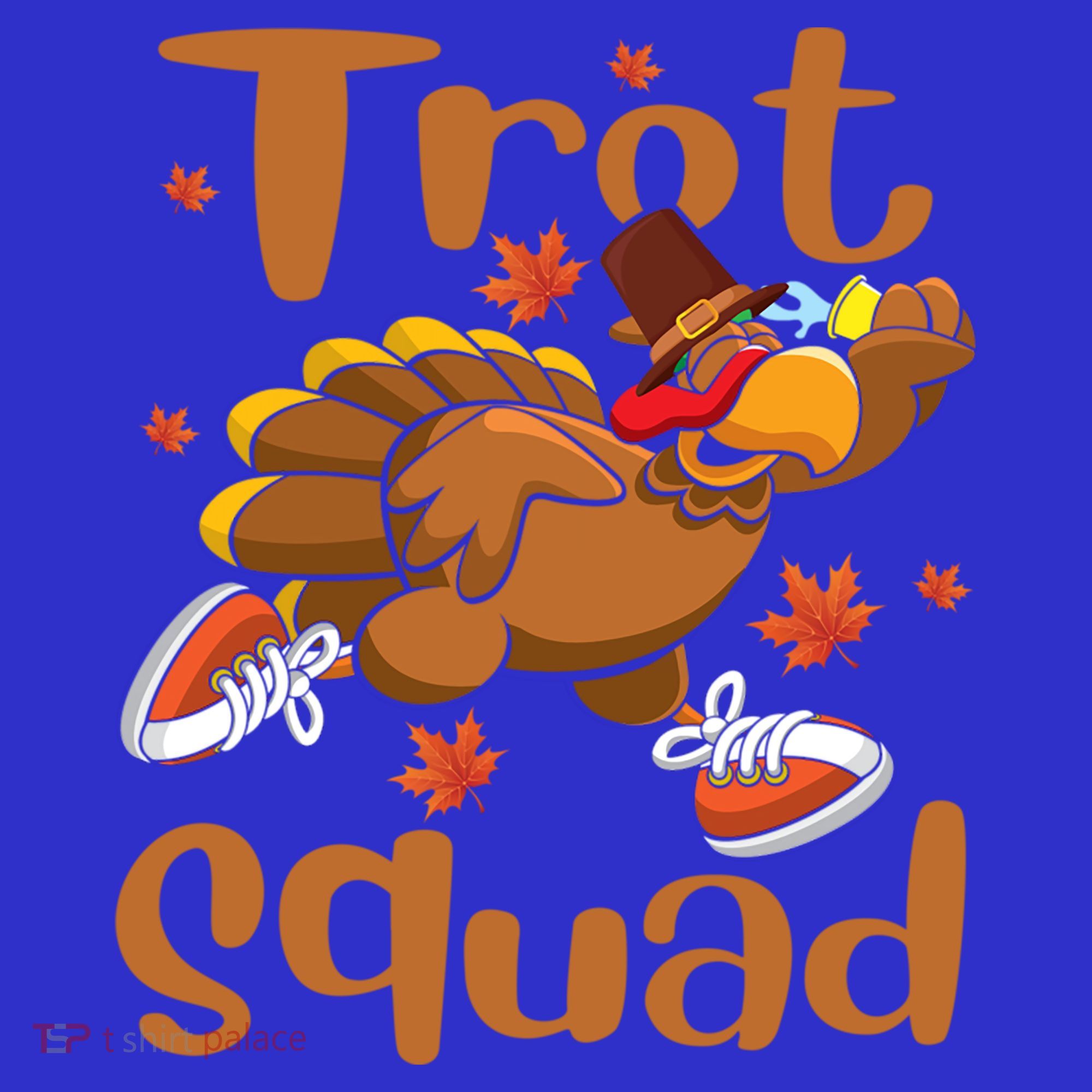 Trot Squad Thanksgiving Turkey Funny Running Turkey Lover Gift Apron