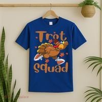 Trot Squad Thanksgiving Turkey Funny Running Turkey Lover Gift T-Shirt thumb 2