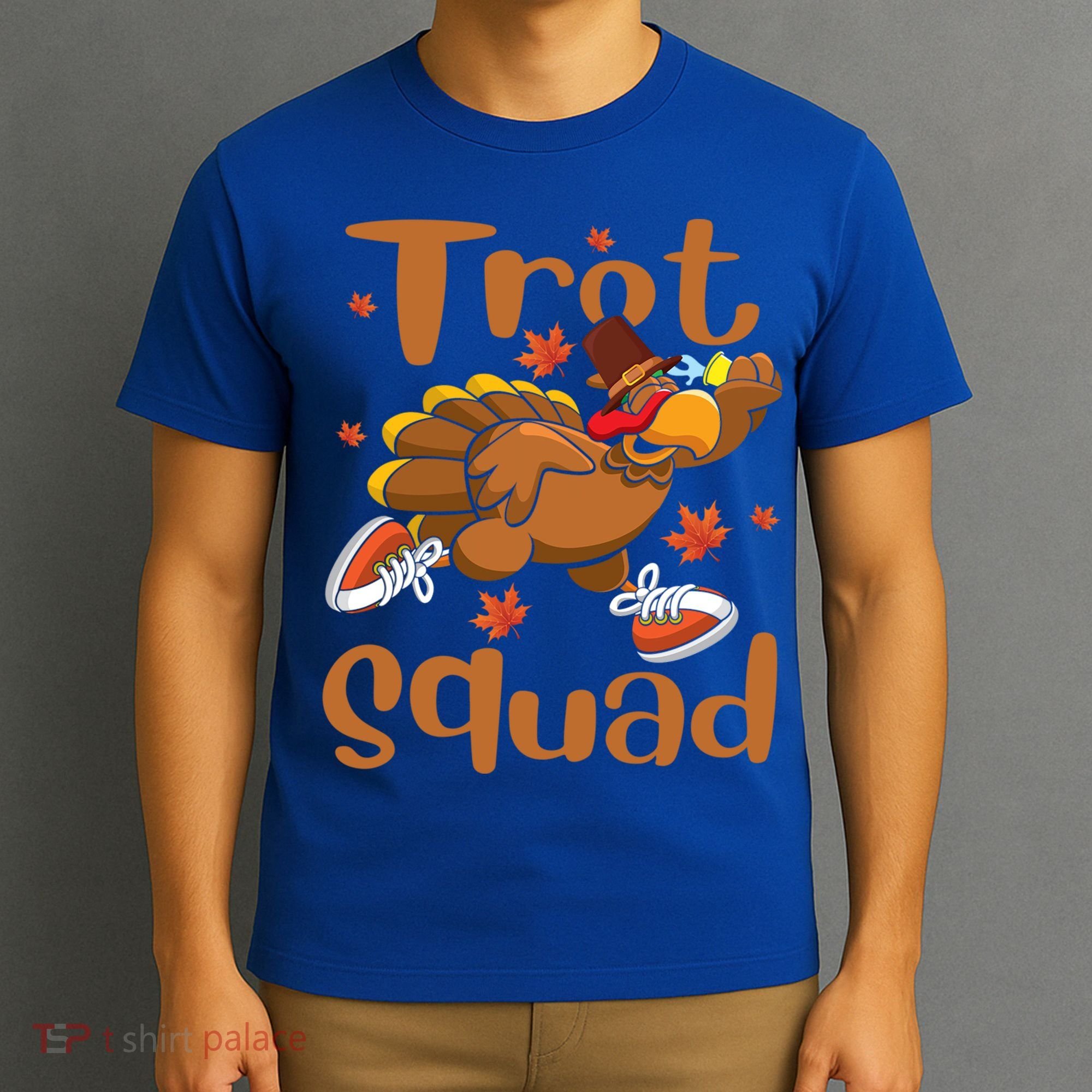 Trot Squad Thanksgiving Turkey Funny Running Turkey Lover Gift T-Shirt