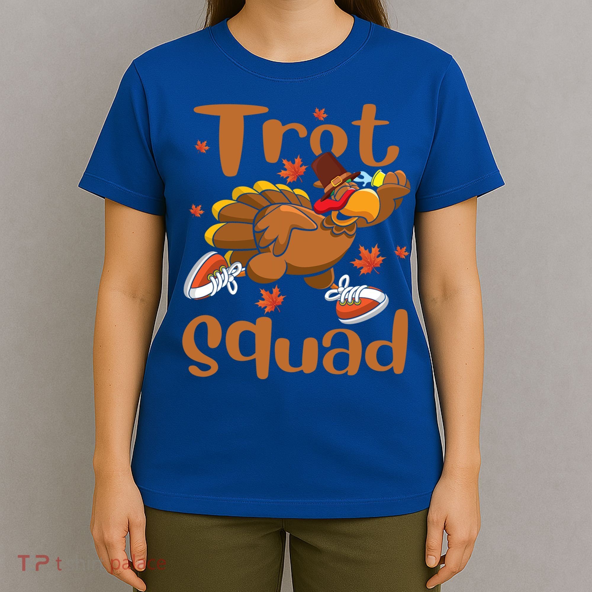 Trot Squad Thanksgiving Turkey Funny Running Turkey Lover Gift T-Shirt