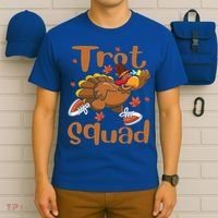 Trot Squad Thanksgiving Turkey Funny Running Turkey Lover Gift T-Shirt thumb 6