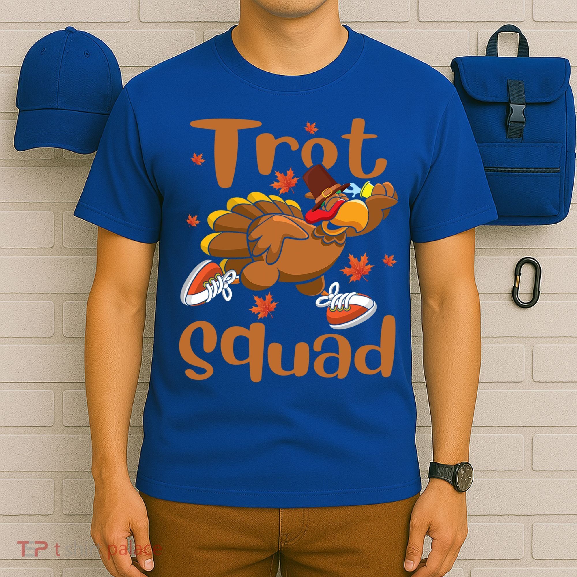 Trot Squad Thanksgiving Turkey Funny Running Turkey Lover Gift T-Shirt
