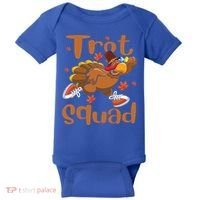 Trot Squad Thanksgiving Turkey Funny Running Turkey Lover Gift Baby Bodysuit thumb 0