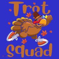 Trot Squad Thanksgiving Turkey Funny Running Turkey Lover Gift Toddler Hoodie thumb 2