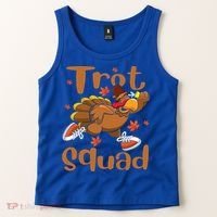 Trot Squad Thanksgiving Turkey Funny Running Turkey Lover Gift Tank Top thumb 2