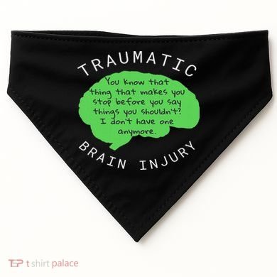 Tbi S Traumatic Brain Injury Gift USA-Made Doggie Bandana