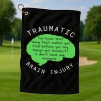 Tbi S Traumatic Brain Injury Gift Golf Towel thumb 1
