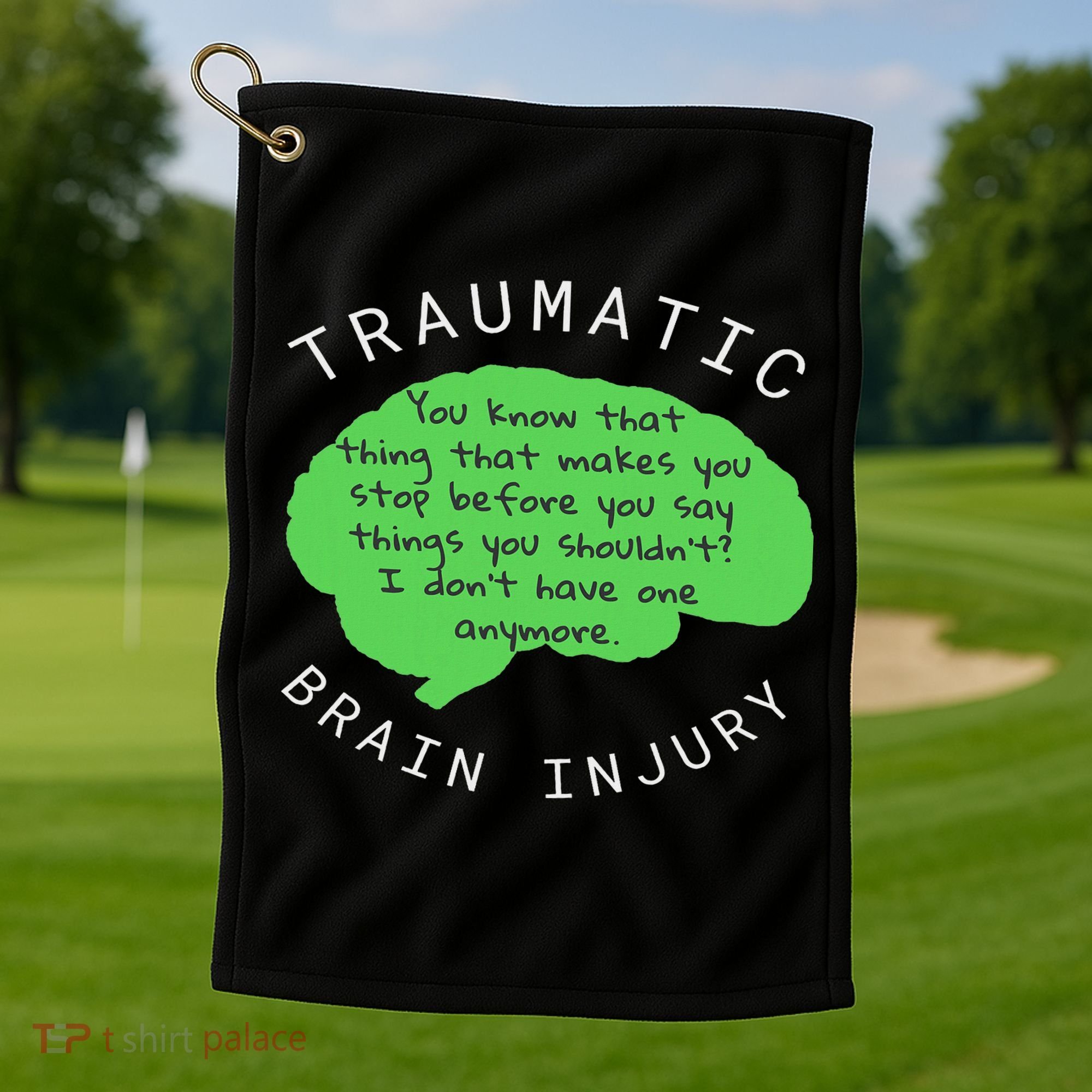 Tbi S Traumatic Brain Injury Gift Golf Towel