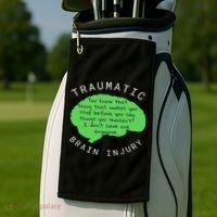 Tbi S Traumatic Brain Injury Gift Golf Towel thumb 2