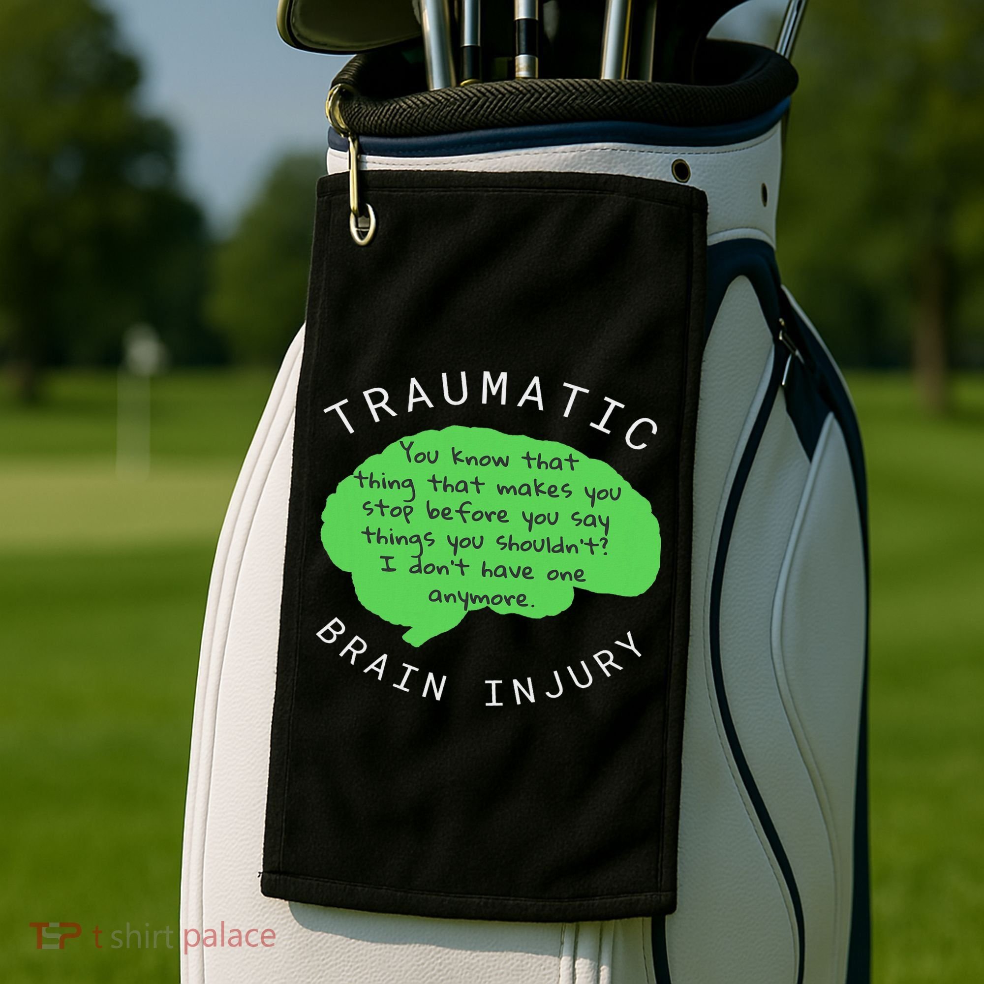 Tbi S Traumatic Brain Injury Gift Golf Towel