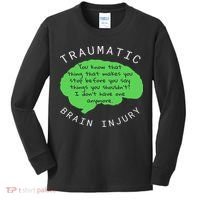 Tbi S Traumatic Brain Injury Gift Kids Long Sleeve Shirt thumb 0