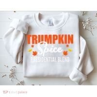 Trumpkin Spice Trump Halloween Thanksgiving Funny Sweatshirt thumb 2