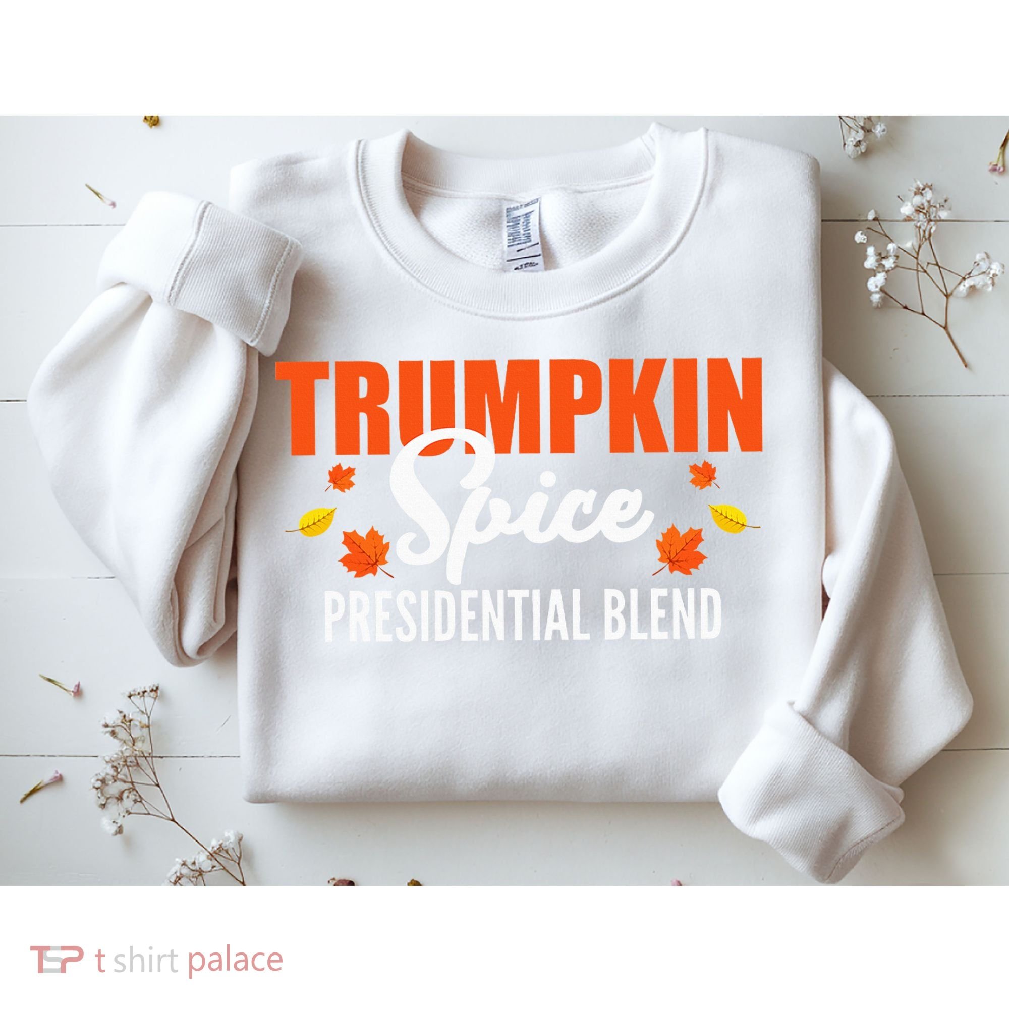 Trumpkin Spice Trump Halloween Thanksgiving Funny Sweatshirt