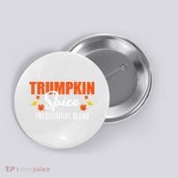 Trumpkin Spice Trump Halloween Thanksgiving Funny Button thumb 0