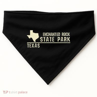 Tx Souvenir Texas Enchanted Rock State Park USA-Made Doggie Bandana