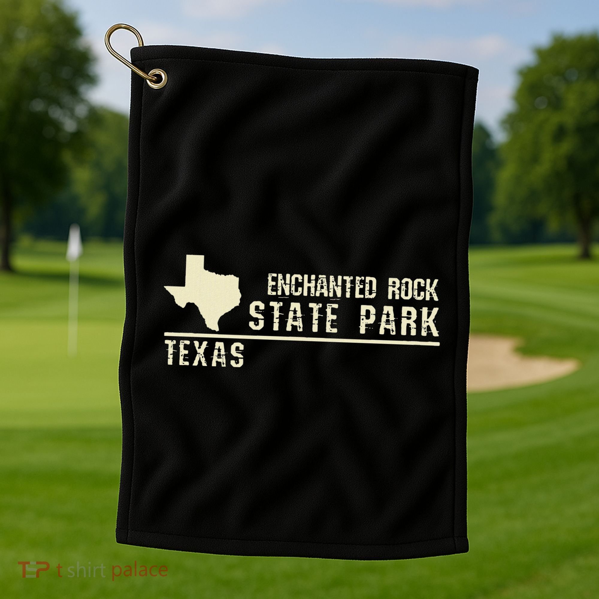Tx Souvenir Texas Enchanted Rock State Park Golf Towel