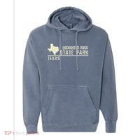 Tx Souvenir Texas Enchanted Rock State Park Comfort Colors Garment-Dyed Hooded Sweatshirt thumb 0