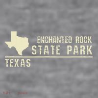 Tx Souvenir Texas Enchanted Rock State Park Women's Racerback Cropped Tank thumb 2