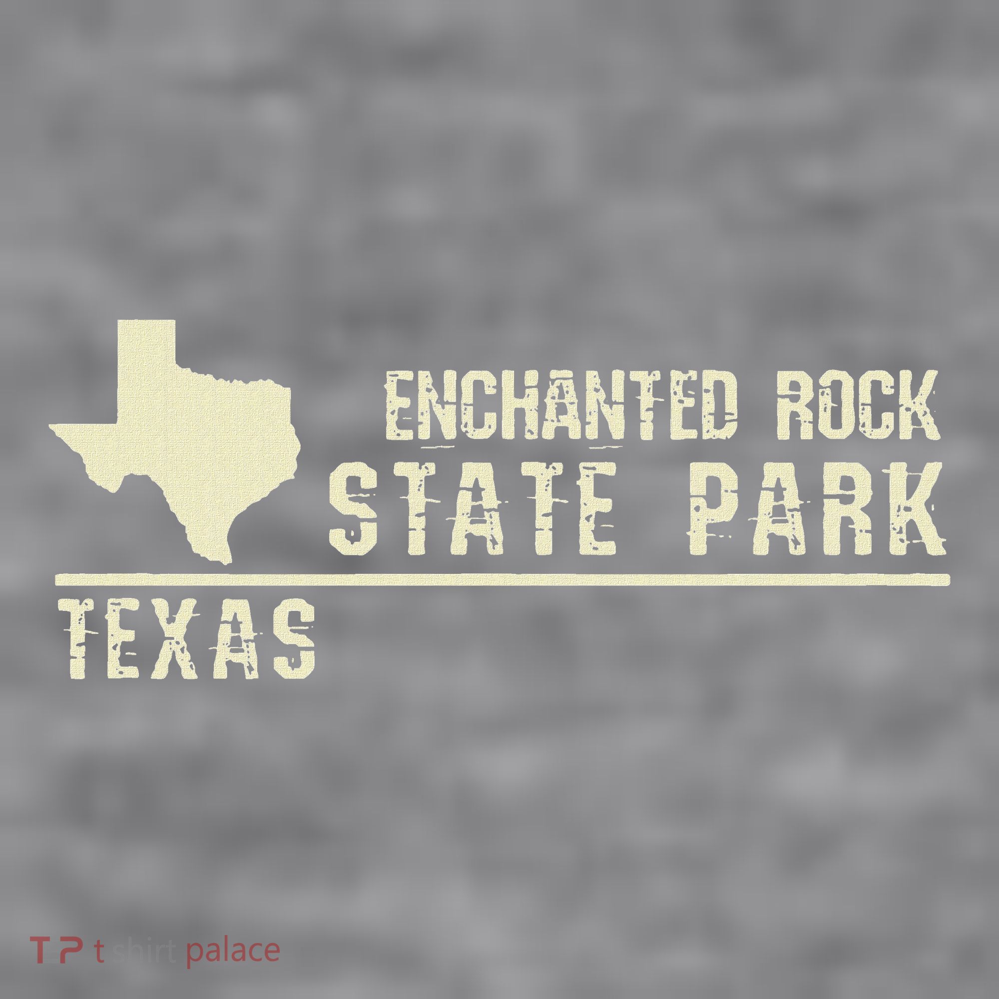 Tx Souvenir Texas Enchanted Rock State Park Women's Racerback Cropped Tank